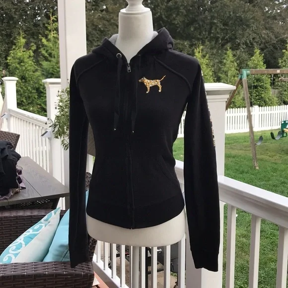 Pink Victoria’s Secret - Vintage ☮️ Fleece Hoodie - Picture 4 of 9